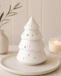 Quemador de cera "Árbol de Navidad Blanco"