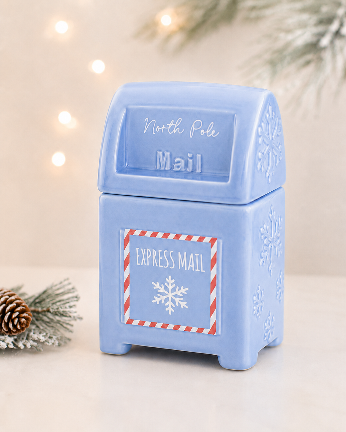 Quemador de cera "Buzón de Cartas a Papá Noel"