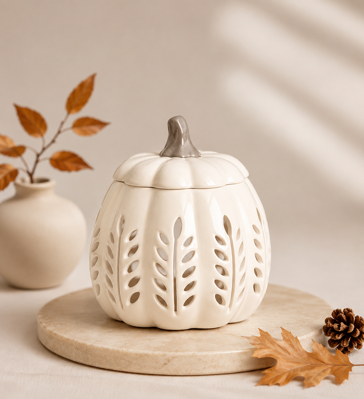 Quemador de cera "Calabaza Blanca"