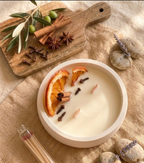Vela cítrica y especiada